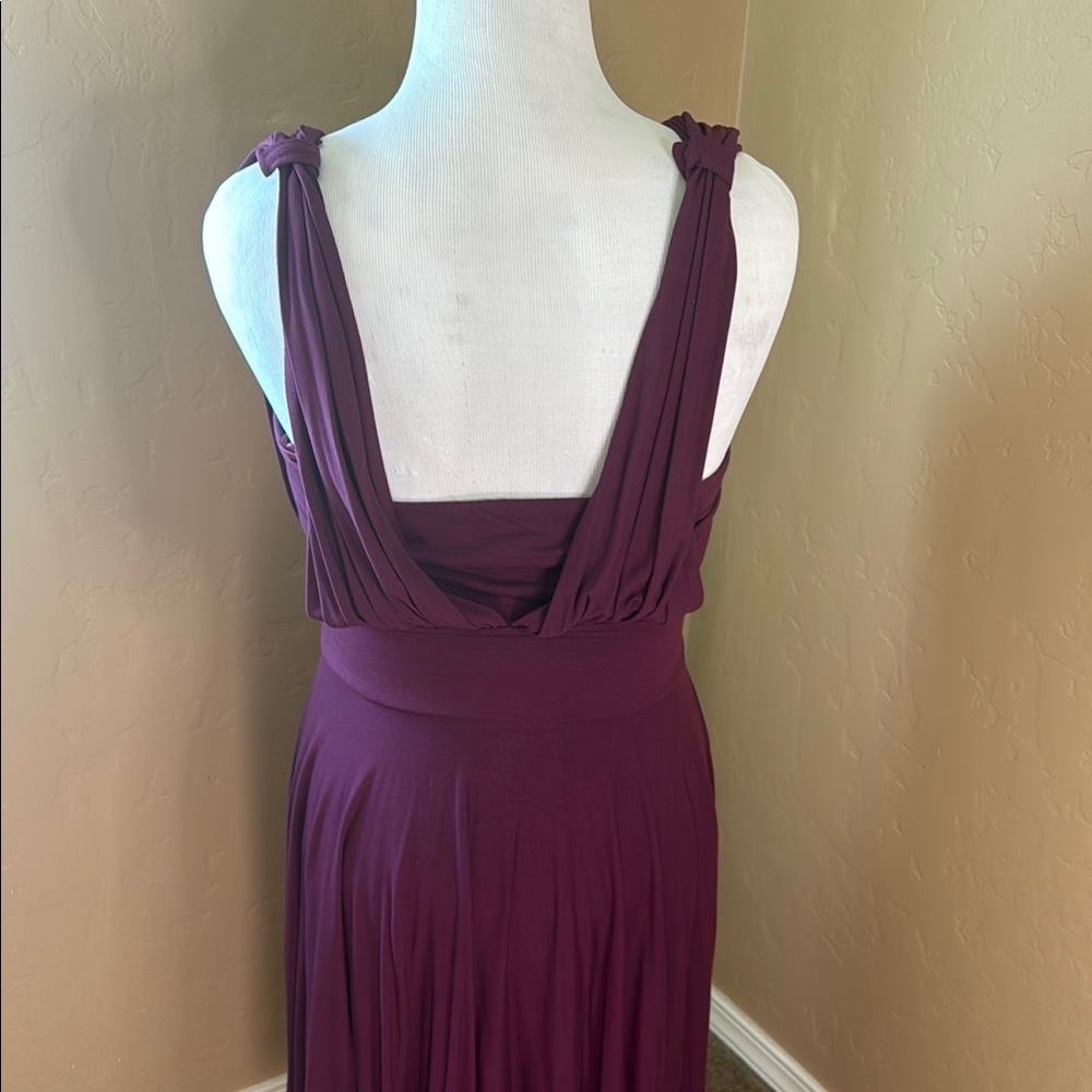 White House Black Market Deep Purple Midi Dress - Picture 3 of 6